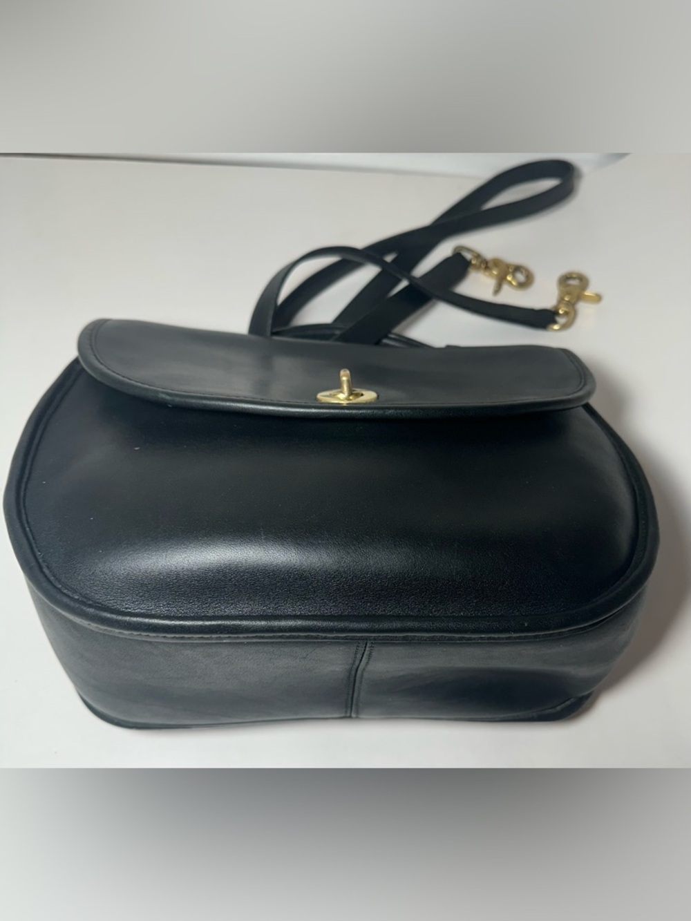 Vintage Coach large plaza bag- forest green (very dark) - Picture 6 of 11